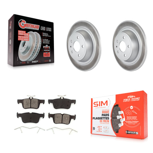 [Arrière] Kit de disque (revêtu) et plaquette (semi-métallique) de frein pour Ford Fusion Lincoln MKZ KGS-101217