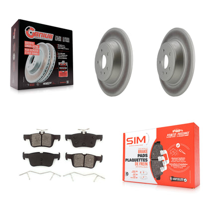 [Arrière] Kit de disque (revêtu) et plaquette (semi-métallique) de frein pour Ford Fusion Escape Lincoln MKC MKZ MKX Continental KGS-101218
