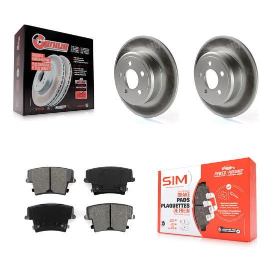 [Arrière] Kit de disque (revêtu) et plaquette (semi-métallique) de frein pour Dodge Charger Chrysler 300 Challenger Magnum Avenger KGS-101236