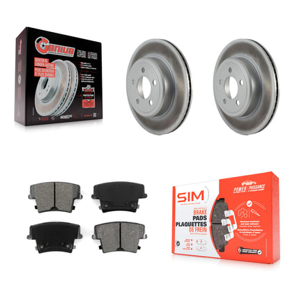 [Arrière] Kit de disque (revêtu) et plaquette (semi-métallique) de frein pour Dodge Charger Chrysler 300 Challenger Magnum KGS-101237