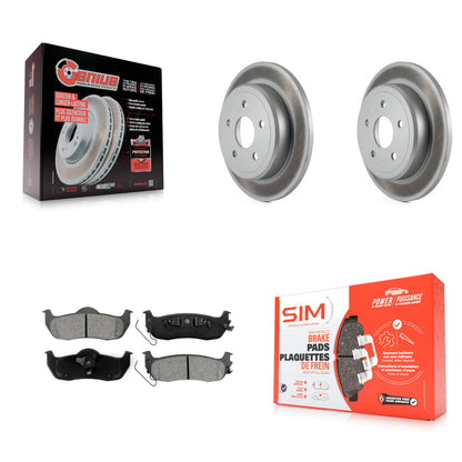 [Arrière] Kit de disque (revêtu) et plaquette (semi-métallique) de frein pour Jeep Grand Cherokee Commander KGS-101238