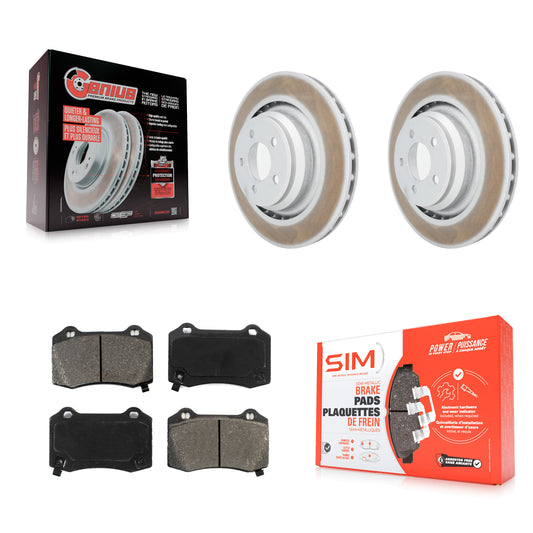 [Arrière] Kit de disque (revêtu) et plaquette (semi-métallique) de frein pour Dodge Charger Chrysler 300 Challenger Magnum KGS-101239