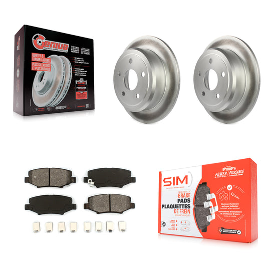 [Arrière] Kit de disque (revêtu) et plaquette (semi-métallique) de frein pour Jeep Wrangler JK KGS-101244