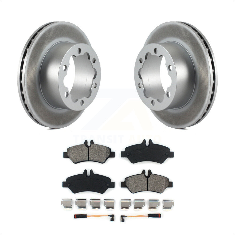 [Arrière] Kit de disque (revêtu) et plaquette (semi-métallique) de frein pour Mercedes-Benz Sprinter 3500 KGS-101247 par Transit Auto