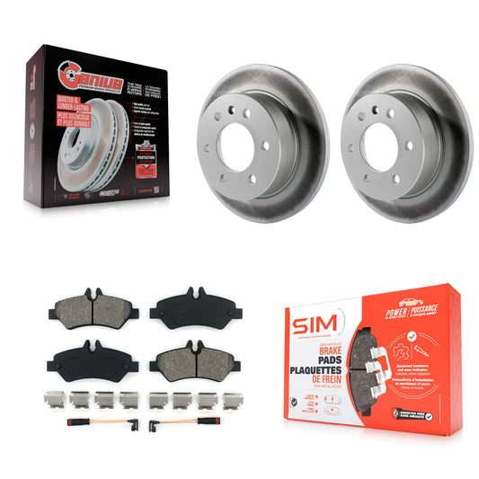 [Arrière] Kit de disque (revêtu) et plaquette (semi-métallique) de frein pour Sprinter 2500 Mercedes-Benz Dodge Freightliner 3500 KGS-101248