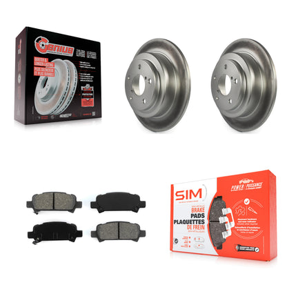 [Arrière] Kit de disque (revêtu) et plaquette (semi-métallique) de frein pour Subaru Forester Impreza KGS-101261