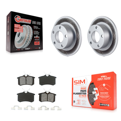 [Arrière] Kit de disque (revêtu) et plaquette (semi-métallique) de frein pour Volkswagen Passat Audi A6 KGS-101270
