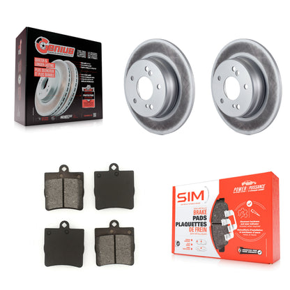 [Arrière] Kit de disque (revêtu) et plaquette (semi-métallique) de frein pour Mercedes-Benz C230 C240 Chrysler Crossfire SLK230 SLK320 SLK280 C280 SLK300 KGS-101286