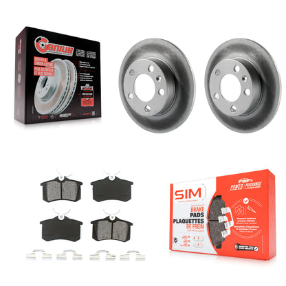 [Arrière] Kit de disque (revêtu) et plaquette (semi-métallique) de frein pour 2007-2010 Volkswagen Beetle KGS-101287