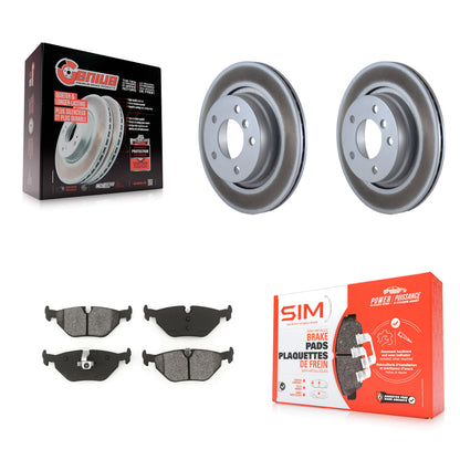 [Arrière] Kit de disque (revêtu) et plaquette (semi-métallique) de frein pour BMW 325i 325Ci 328i 323i 323Ci 328is 328Ci KGS-101316