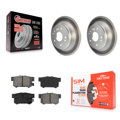 [Arrière] Kit de disque (revêtu) et plaquette (semi-métallique) de frein pour Acura TL Honda Element KGS-101318
