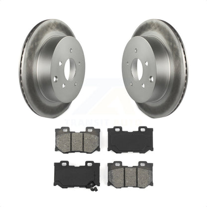 [Arrière] Kit de disque (revêtu) et plaquette (semi-métallique) de frein pour INFINITI Q50 Q60 Q70 KGS-101320 par Transit Auto