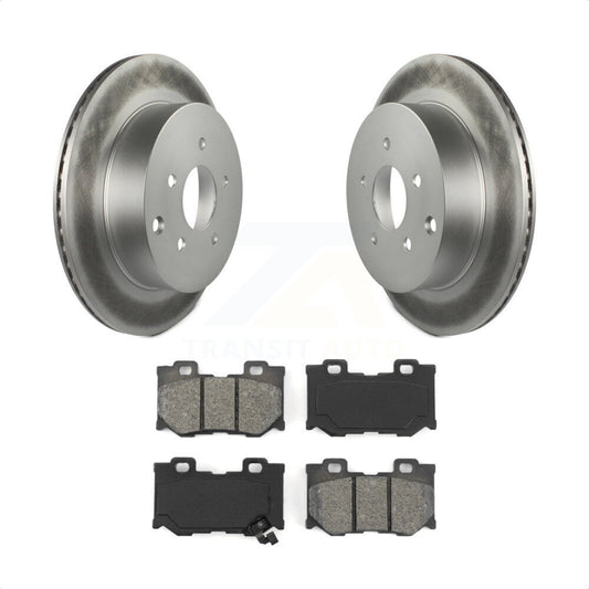 [Arrière] Kit de disque (revêtu) et plaquette (semi-métallique) de frein pour INFINITI Q50 Q60 Q70 KGS-101320 par Transit Auto