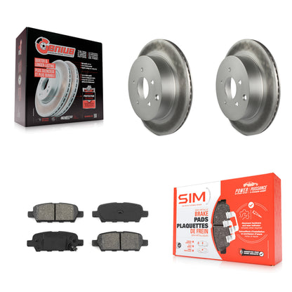 [Arrière] Kit de disque (revêtu) et plaquette (semi-métallique) de frein pour Nissan Murano INFINITI Pathfinder QX60 Q50 Quest FX35 JX35 Q60 M37 QX70 Q70 Q70L FX45 FX37 M56 M35h KGS-101321