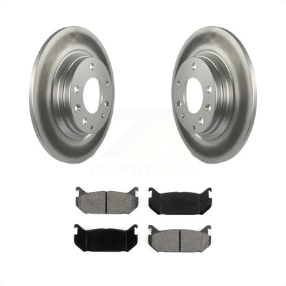 [Arrière] Kit de disque (revêtu) et plaquette (semi-métallique) de frein pour 1998-2002 Mazda 626 rear brakes KGS-101325 par Transit Auto