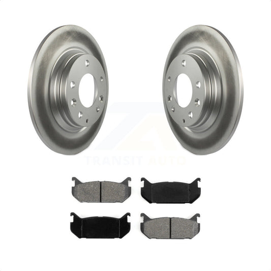 [Arrière] Kit de disque (revêtu) et plaquette (semi-métallique) de frein pour 1998-2002 Mazda 626 rear brakes KGS-101325 par Transit Auto