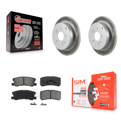 [Arrière] Kit de disque (revêtu) et plaquette (semi-métallique) de frein pour Mitsubishi Endeavor KGS-101327