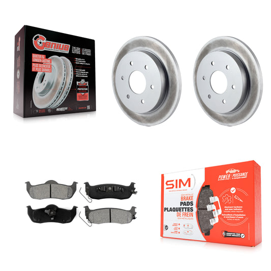 [Arrière] Kit de disque (revêtu) et plaquette (semi-métallique) de frein pour Nissan Titan Armada INFINITI QX56 Pathfinder TITAN KGS-101329