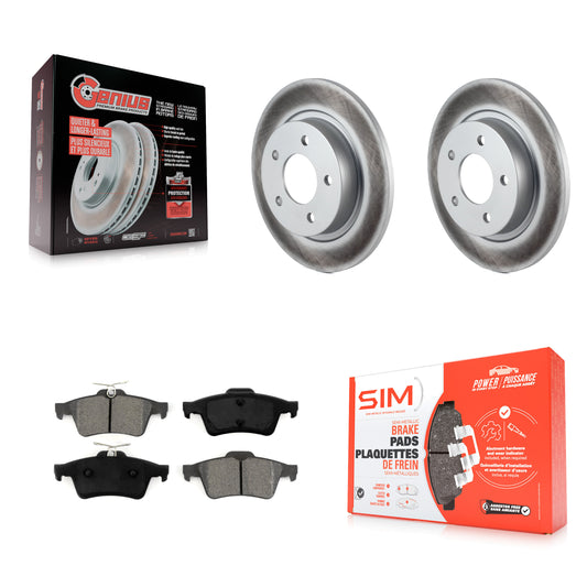 [Arrière] Kit de disque (revêtu) et plaquette (semi-métallique) de frein pour Mazda 3 Sport KGS-101341