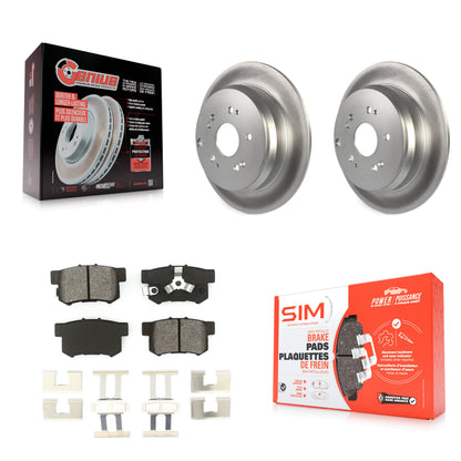 [Arrière] Kit de disque (revêtu) et plaquette (semi-métallique) de frein pour Honda CR-V Acura RDX KGS-101343
