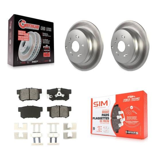 [Arrière] Kit de disque (revêtu) et plaquette (semi-métallique) de frein pour Honda CR-V Acura RDX KGS-101343