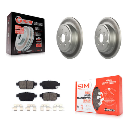 [Arrière] Kit de disque (revêtu) et plaquette (semi-métallique) de frein pour 2006-2014 Honda Ridgeline KGS-101355