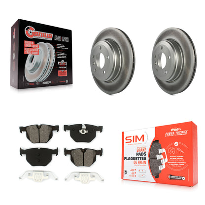[Arrière] Kit de disque (revêtu) et plaquette (semi-métallique) de frein pour BMW 530i 525i 528i KGS-101361