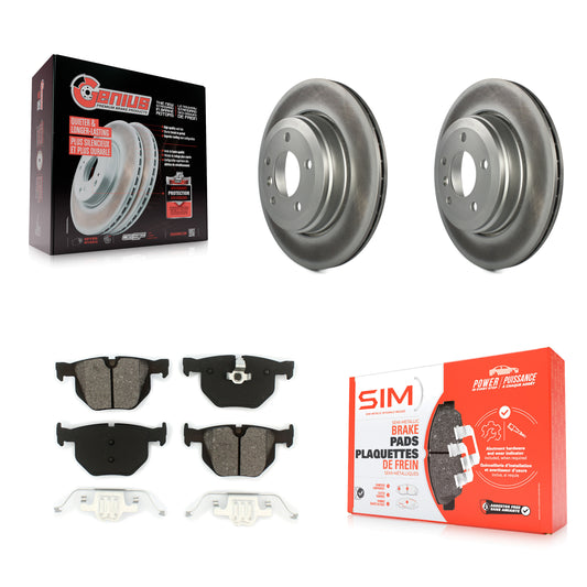 [Arrière] Kit de disque (revêtu) et plaquette (semi-métallique) de frein pour BMW 530i 525i 528i KGS-101361