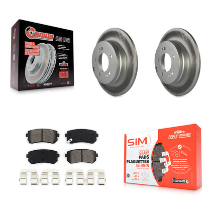 [Arrière] Kit de disque (revêtu) et plaquette (semi-métallique) de frein pour Hyundai Sonata Tucson Kia Cadenza KGS-101368