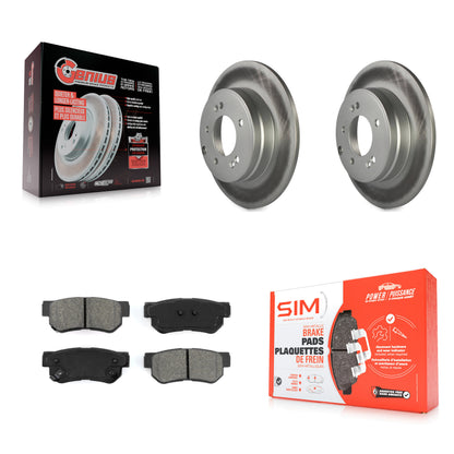 [Arrière] Kit de disque (revêtu) et plaquette (semi-métallique) de frein pour Hyundai Sonata 3.3L KGS-101370