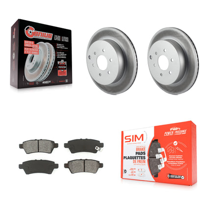 [Arrière] Kit de disque (revêtu) et plaquette (semi-métallique) de frein pour 2005-2012 Nissan Pathfinder KGS-101376