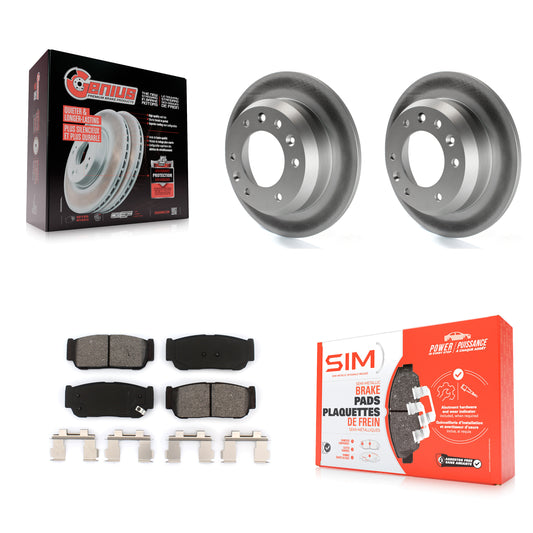 [Arrière] Kit de disque (revêtu) et plaquette (semi-métallique) de frein pour Kia Sedona Hyundai Entourage To 04/27/06 KGS-101378