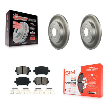[Arrière] Kit de disque (revêtu) et plaquette (semi-métallique) de frein pour Audi A4 Quattro KGS-101380