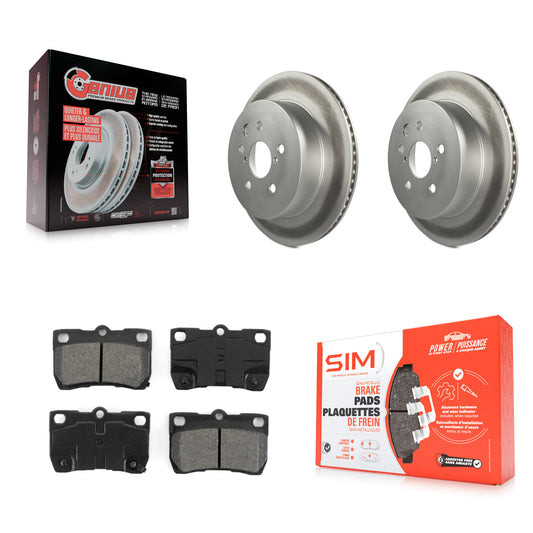 [Arrière] Kit de disque (revêtu) et plaquette (semi-métallique) de frein pour Lexus IS250 GS350 IS350 GS300 GS430 GS450h GS460 KGS-101387