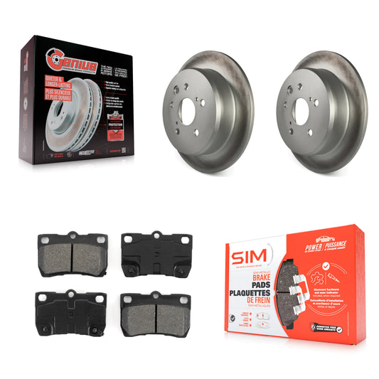 [Arrière] Kit de disque (revêtu) et plaquette (semi-métallique) de frein pour Lexus IS250 KGS-101389
