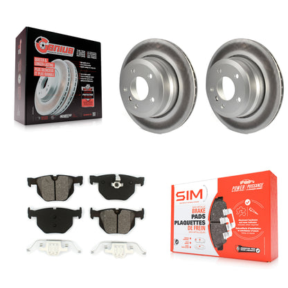 [Arrière] Kit de disque (revêtu) et plaquette (semi-métallique) de frein pour BMW 530xi 535xi 528i xDrive 535i 528xi 525xi KGS-101394