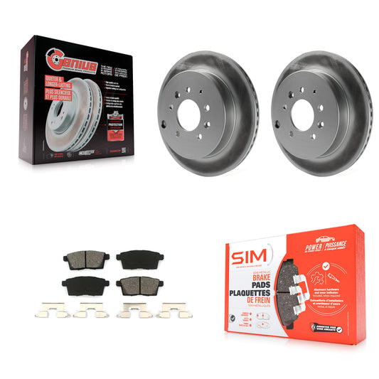 [Arrière] Kit de disque (revêtu) et plaquette (semi-métallique) de frein pour Ford Edge Mazda CX-7 Lincoln MKX KGS-101398