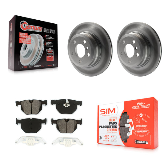 [Arrière] Kit de disque (revêtu) et plaquette (semi-métallique) de frein pour BMW X5 X6 KGS-101406