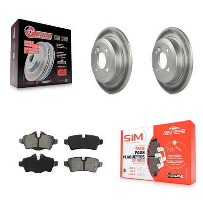 [Arrière] Kit de disque (revêtu) et plaquette (semi-métallique) de frein pour Mini Cooper KGS-101413