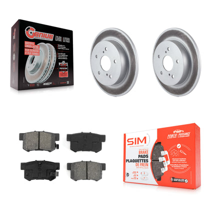 [Arrière] Kit de disque (revêtu) et plaquette (semi-métallique) de frein pour Suzuki SX4 Crossover KGS-101417