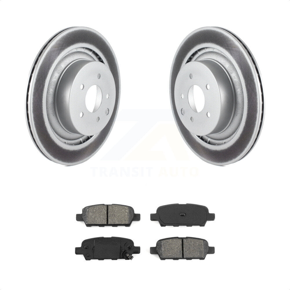 [Arrière] Kit de disque (revêtu) et plaquette (semi-métallique) de frein pour 2014 INFINITI Q60 Sport KGS-101426 par Transit Auto