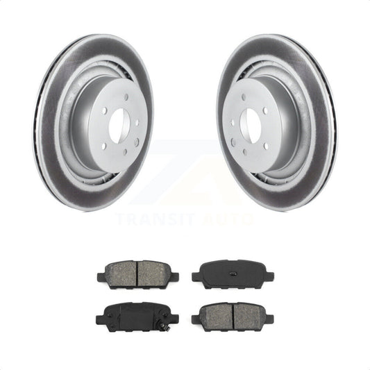 [Arrière] Kit de disque (revêtu) et plaquette (semi-métallique) de frein pour 2014 INFINITI Q60 Sport KGS-101426 par Transit Auto