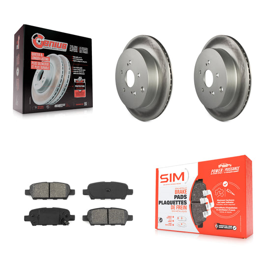 [Arrière] Kit de disque (revêtu) et plaquette (semi-métallique) de frein pour 2009-2013 Suzuki Grand Vitara KGS-101437