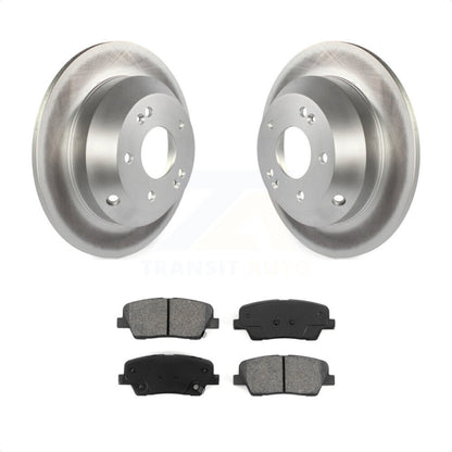 [Arrière] Kit de disque (revêtu) et plaquette (semi-métallique) de frein pour Kia Sorento Hyundai Santa Fe Sport XL KGS-101445 par Transit Auto