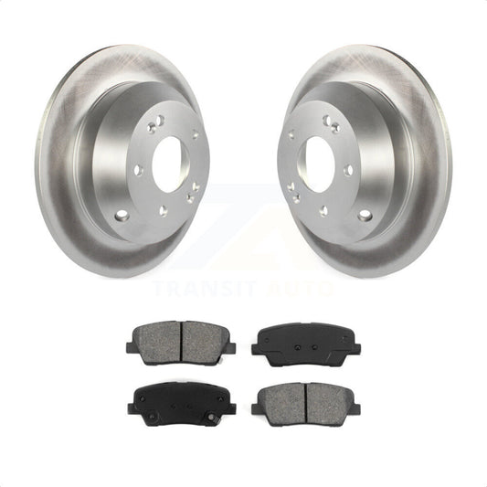 [Arrière] Kit de disque (revêtu) et plaquette (semi-métallique) de frein pour Kia Sorento Hyundai Santa Fe Sport XL KGS-101445 par Transit Auto