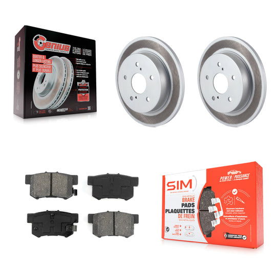 [Arrière] Kit de disque (revêtu) et plaquette (semi-métallique) de frein pour 2010-2013 Suzuki Kizashi KGS-101453