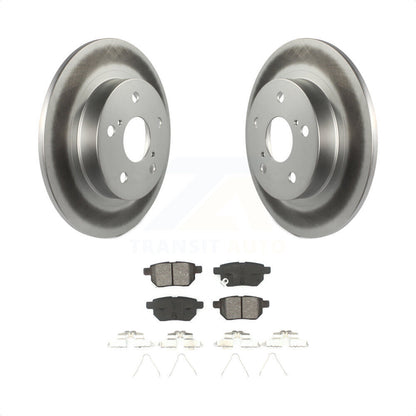 [Arrière] Kit de disque (revêtu) et plaquette (semi-métallique) de frein pour 2011-2016 Scion tC KGS-101454 par Transit Auto