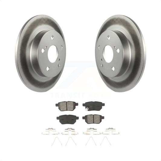 [Arrière] Kit de disque (revêtu) et plaquette (semi-métallique) de frein pour 2011-2016 Scion tC KGS-101454 par Transit Auto