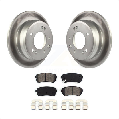 [Arrière] Kit de disque (revêtu) et plaquette (semi-métallique) de frein pour Hyundai Elantra Tucson Kia Sportage KGS-101459 par Transit Auto