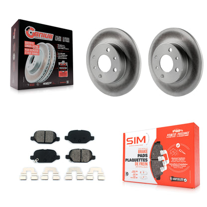 [Arrière] Kit de disque (revêtu) et plaquette (semi-métallique) de frein pour Fiat 500 KGS-101462
